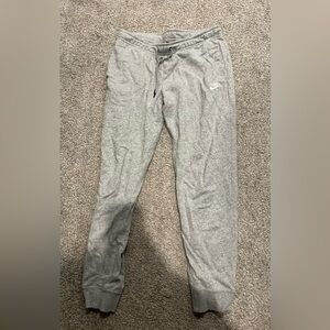Grey Nike Fleece Joggers Size Large